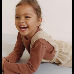 Zara corduroy jumper/skirt with suspenders 18-24 months